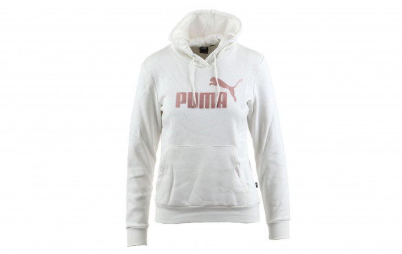 PUMA ESSENTIALS METALLIC LOGO HOODIE MUJER