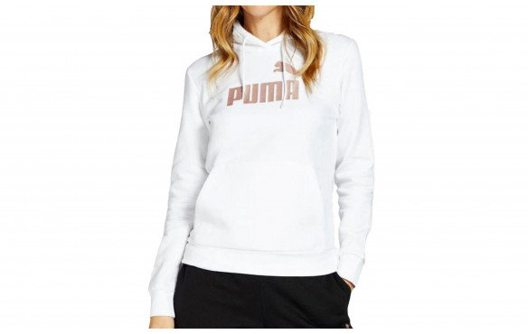 PUMA ESSENTIALS METALLIC LOGO HOODIE MUJER_MOBILE-PIC2